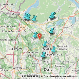 Mappa Via Padova, 22063 Cantù CO, Italia (7.61)