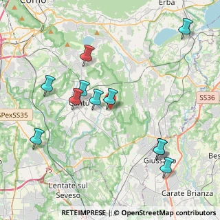 Mappa Via Padova, 22063 Cantù CO, Italia (4.35818)