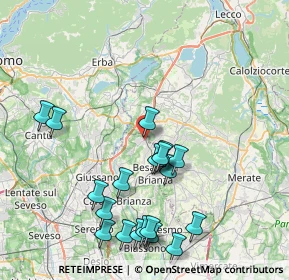 Mappa Via Alessandro Volta, 20837 Veduggio Con Colzano MB, Italia (8.5585)