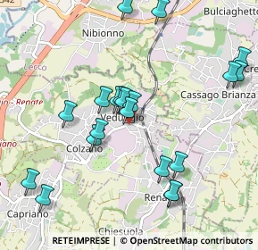 Mappa Via Alessandro Volta, 20837 Veduggio Con Colzano MB, Italia (1.0155)