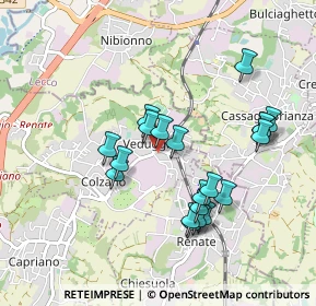 Mappa Via Alessandro Volta, 20837 Veduggio Con Colzano MB, Italia (0.859)