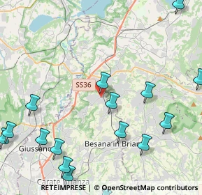 Mappa Via Alessandro Volta, 20837 Veduggio Con Colzano MB, Italia (6.4745)