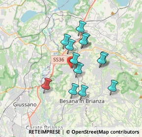 Mappa Via Alessandro Volta, 20837 Veduggio Con Colzano MB, Italia (2.77308)