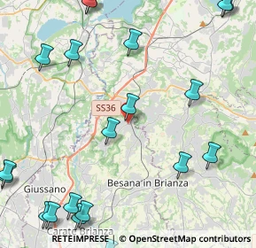 Mappa Via Alessandro Volta, 20837 Veduggio Con Colzano MB, Italia (6.2595)