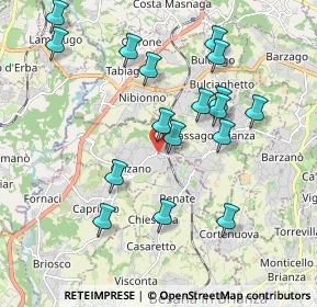 Mappa Via Alessandro Volta, 20837 Veduggio Con Colzano MB, Italia (1.95176)