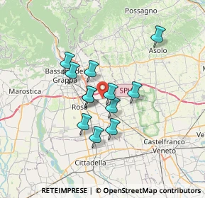 Mappa Via Loria, 36022 Cassola VI, Italia (5.14667)