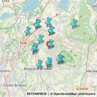 Mappa Via Pirovano, 23891 Barzanò LC, Italia (3.23313)