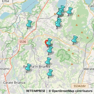 Mappa Via Pirovano, 23891 Barzanò LC, Italia (4.50769)