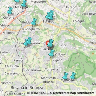 Mappa Via Pirovano, 23891 Barzanò LC, Italia (2.34)
