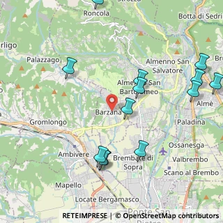 Mappa Via San Rocco, 24030 Barzana BG, Italia (2.44615)