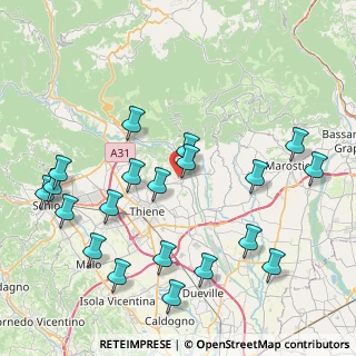 Mappa Via Crosara, 36030 Zugliano VI, Italia (9.3695)