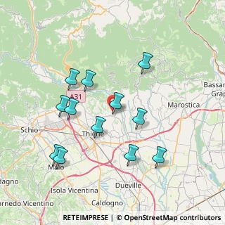 Mappa Via Crosara, 36030 Zugliano VI, Italia (7.34333)