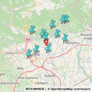 Mappa Via Astico, 36030 Zugliano VI, Italia (6.05182)
