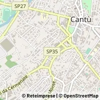 Mapa Cantù