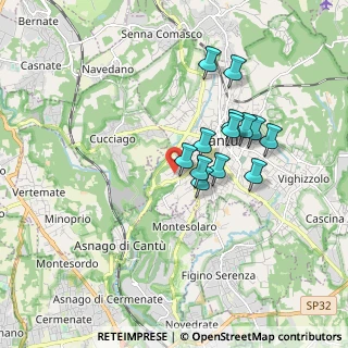 Mappa Via Concordia, 22063 Cantù CO, Italia (1.45308)