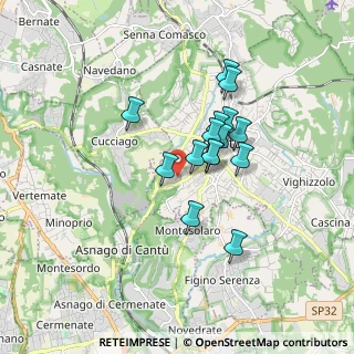 Mappa Via Concordia, 22063 Cantù CO, Italia (1.29867)