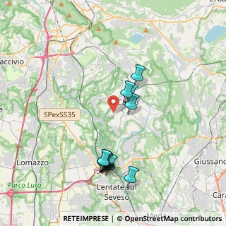 Mappa Via Concordia, 22063 Cantù CO, Italia (3.68583)