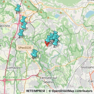 Mappa Via Concordia, 22063 Cantù CO, Italia (3.21667)