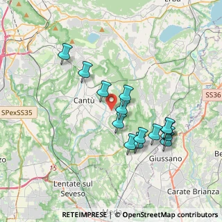 Mappa Via Claudio Monteverdi, 22063 Cantù CO, Italia (3.38929)