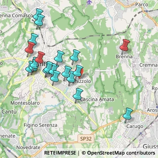 Mappa Via Claudio Monteverdi, 22063 Cantù CO, Italia (2.08)