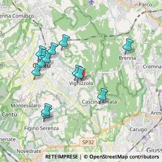 Mappa Via Claudio Monteverdi, 22063 Cantù CO, Italia (2.00077)