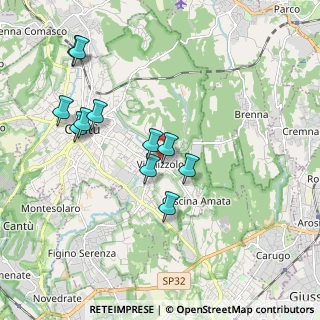 Mappa Via Claudio Monteverdi, 22063 Cantù CO, Italia (1.82182)