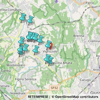 Mappa Via Claudio Monteverdi, 22063 Cantù CO, Italia (1.92667)