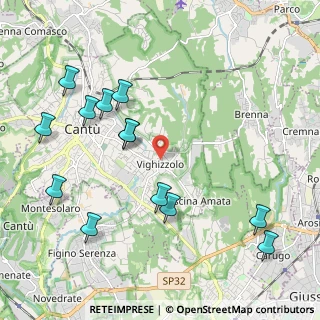 Mappa Via Claudio Monteverdi, 22063 Cantù CO, Italia (2.35692)