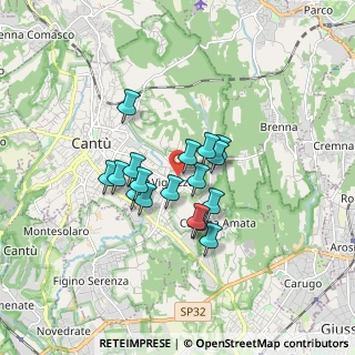 Mappa Via Claudio Monteverdi, 22063 Cantù CO, Italia (1.21765)