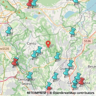 Mappa Via Cattaneo Cesare, 22063 Cantù CO, Italia (6.68)