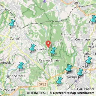 Mappa Via Cattaneo Cesare, 22063 Cantù CO, Italia (3.33167)