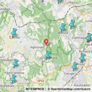 Mappa Via Cattaneo Cesare, 22063 Cantù CO, Italia (3.39167)