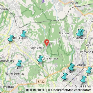 Mappa Via Cattaneo Cesare, 22063 Cantù CO, Italia (3.31545)