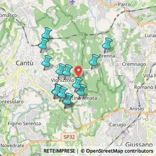 Mappa Via Cattaneo Cesare, 22063 Cantù CO, Italia (1.60786)