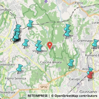 Mappa Via Cattaneo Cesare, 22063 Cantù CO, Italia (2.8235)