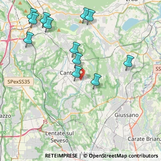 Mappa Via G. Rossini, 22063 Cantù CO, Italia (4.88083)