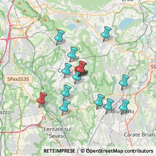 Mappa Via G. Rossini, 22063 Cantù CO, Italia (3.12067)