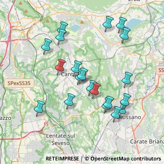 Mappa Via G. Rossini, 22063 Cantù CO, Italia (3.9175)
