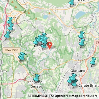 Mappa Via G. Rossini, 22063 Cantù CO, Italia (5.3465)