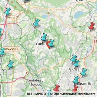 Mappa Via G. Rossini, 22063 Cantù CO, Italia (6.957)