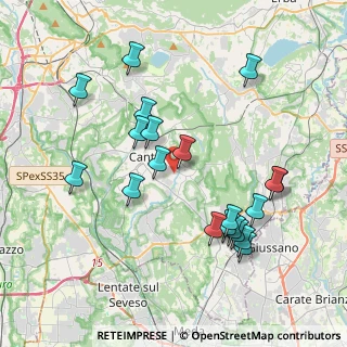 Mappa Via G. Rossini, 22063 Cantù CO, Italia (3.9815)