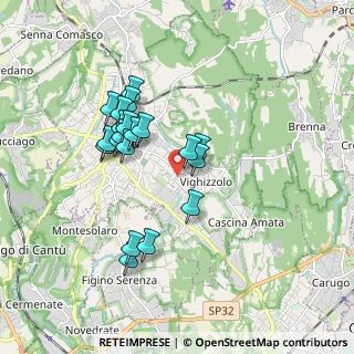 Mappa Via G. Rossini, 22063 Cantù CO, Italia (1.57)