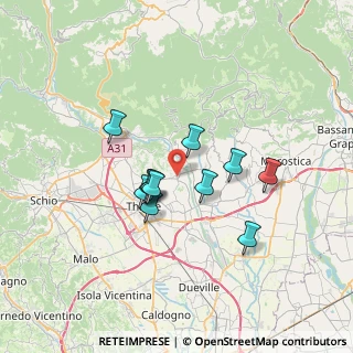 Mappa Via Antonio Zavagnin, 36030 Zugliano VI, Italia (5.35909)