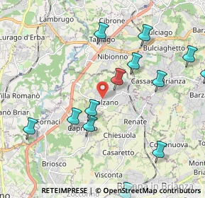 Mappa Via Dante Alighieri, 20837 Veduggio Con Colzano MB, Italia (2.952)