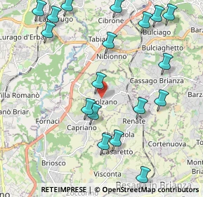 Mappa Via Dante Alighieri, 20837 Veduggio Con Colzano MB, Italia (2.48556)