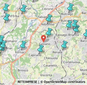 Mappa Via Dante Alighieri, 20837 Veduggio Con Colzano MB, Italia (3.045)