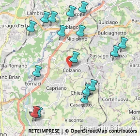 Mappa Via Dante Alighieri, 20837 Veduggio Con Colzano MB, Italia (2.33375)