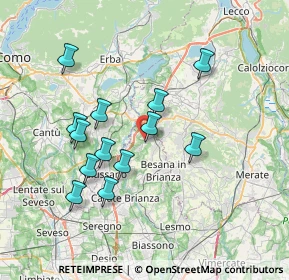 Mappa Via Dante Alighieri, 20837 Veduggio Con Colzano MB, Italia (6.69308)