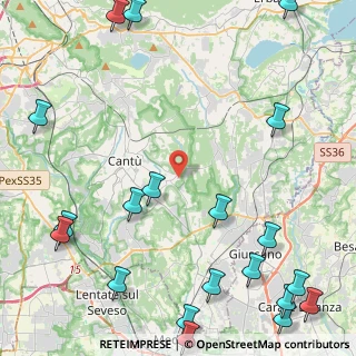 Mappa Via Gaetano Donizetti, 22063 Cantù CO, Italia (6.686)