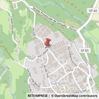 Mappa Via Isei, 2, 28010 Gargallo, Novara (Piemonte)